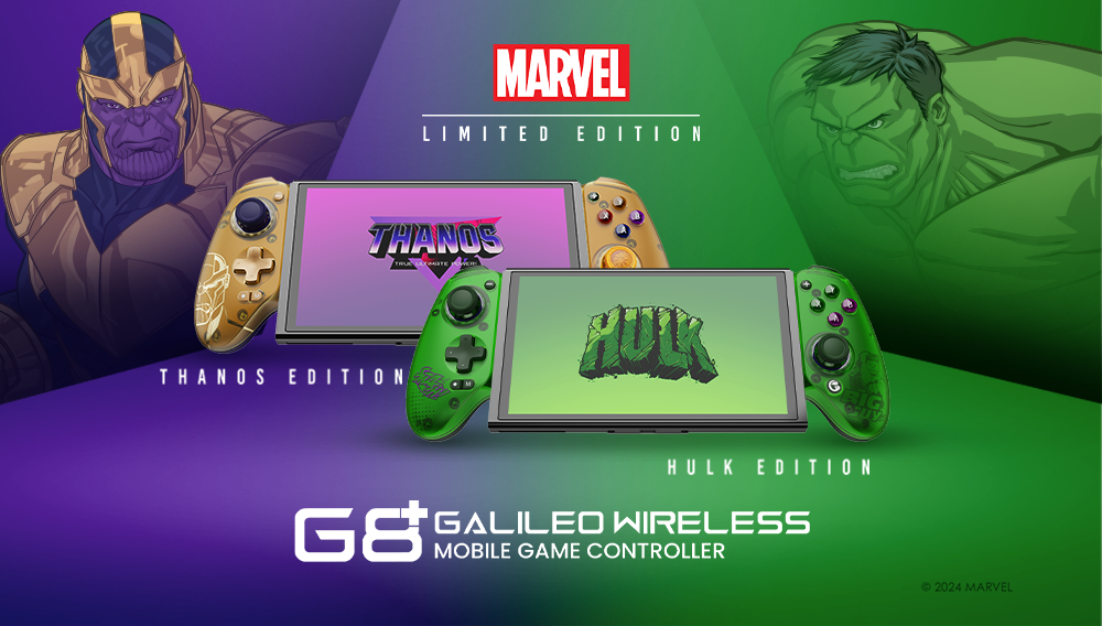 GameSir G8 Plus Bluetooth Mobile Controller - Limited Hulk and Thanos Edition